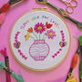 Love Who You Love Lgbt Pride Embroidery Kit, thumbnail 1 of 2
