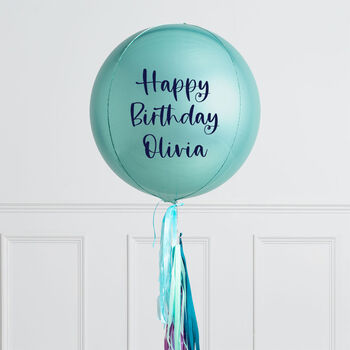 Personalised Under The Sea Inflated Orb Balloon, 2 of 2
