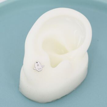 Ocean Sunfish Fish Stud Earrings In Sterling Silver, 5 of 12