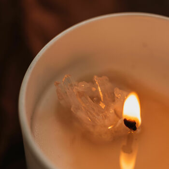 'Trust The Universe' Crystal Infused Scented Candle, 2 of 9