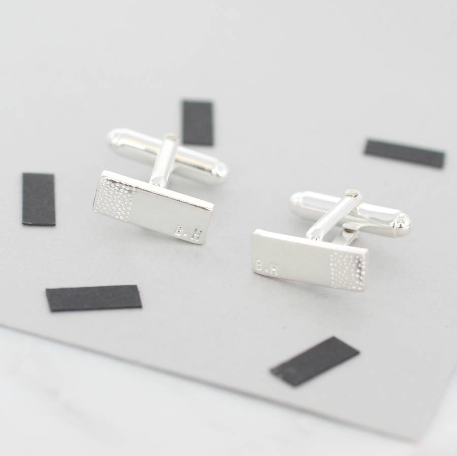 Personalised Dotty Cufflinks By Posh Totty Designs