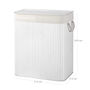 100 L White Two Sections Clothes Laundry Basket, thumbnail 7 of 7
