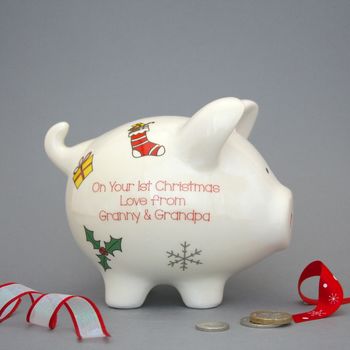 Personalised Christmas Piggy Banks, 7 of 10