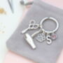 Dog Groomer Personalised Keyring Pet Grooming Gift, thumbnail 9 of 11
