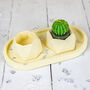 Pink Jesmonite Mini Planters And Tray, thumbnail 6 of 10