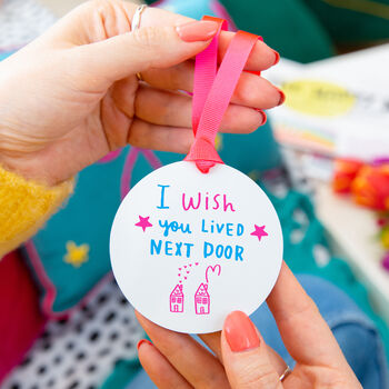 'We Wish You Lived Next Door' Colour Friendship Card, 10 of 11