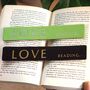 Love Reading Leather Bookmark, thumbnail 4 of 5