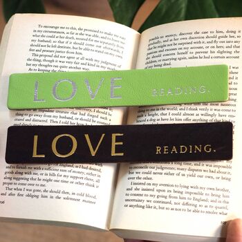 Love Reading Leather Bookmark, 4 of 5