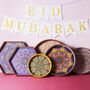 White And Gold Eid Mubarak Home Decoration Bunting, thumbnail 1 of 2