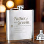 Personalised Wedding Party Hip Flask, thumbnail 1 of 5