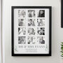 Personalised Botanical Black Multi Photo Frame Wedding Gift, thumbnail 3 of 6