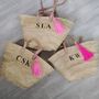 Personalised Straw Shopping Or Beach Basket, thumbnail 8 of 10