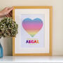'Follow Your Heart' Personalised Print, thumbnail 1 of 7
