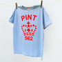 Pint Tshirt Top Range For Men Seven Colour Schemes, thumbnail 3 of 7