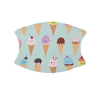 Cute Ice Cream Print Face Mask With Filters, 2 of 2