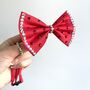Valentines Red Sparkle Pet Bow Tie, thumbnail 3 of 7