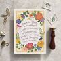 Bright And Colourful Floral Garden Save The Date Card, thumbnail 5 of 9