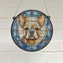 French Bulldog Tan Stained Glass Effect Suncatcher, thumbnail 1 of 5