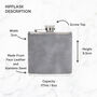 Personalised Name Hip Flask Whiskey Gifts For Men Him, thumbnail 11 of 11