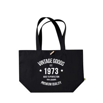 Organic Large Shoulder Bag 21/30/40/50/60 Birthday Gift, 4 of 5