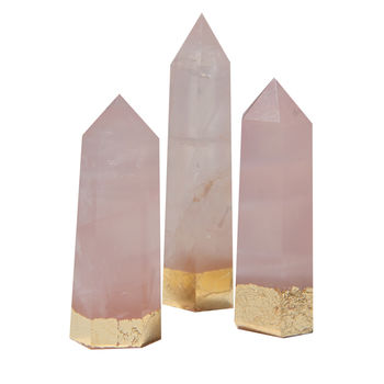 Rose Quartz, Crystal Quartz And Ameythst Ring Holders, 9 of 12