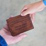 Personalised Luxury Leather Credit Card Holder, thumbnail 3 of 10
