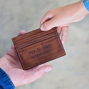Personalised Luxury Leather Credit Card Holder, 3 of 10