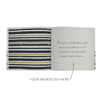 Personalised 'Reasons Why' Book Stripe Design, 6 of 12