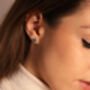 Orla Lab Grown Diamond/Created Gemstone Earrings, thumbnail 1 of 12