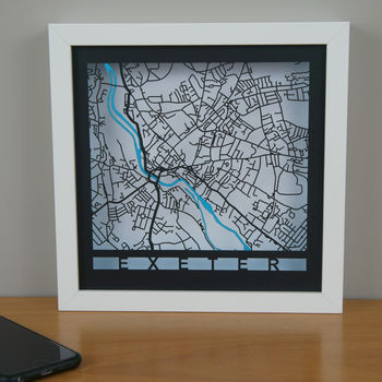 Personalised Map Location Box Frame, 6 of 10