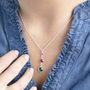 Three Generations Birthstone Necklace, thumbnail 7 of 12
