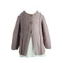 Handmade Organic Cardigan Cabled For Girls, thumbnail 6 of 9