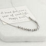 Sterling Silver 21 Beads 21st Birthday Necklace, thumbnail 1 of 7