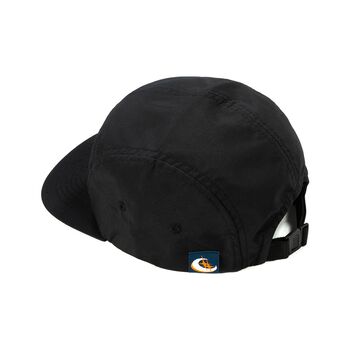 Moon Smile Embroidered Five Panel Cap Black, 4 of 4