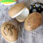 Brown Kraft Paper Mache Easter Egg Containers Fillable, thumbnail 1 of 6