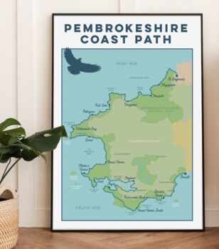 Pembrokeshire Art Print – Coast Path Map, 6 of 12