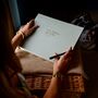 Large Wedding Guest Book Bound In Linen And Elegantly Personalised, thumbnail 3 of 12
