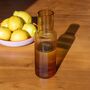 Amber Retro Ribbed Glass Carafe, thumbnail 1 of 4