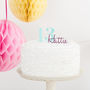 Personalised Name And Age Mini Cup Cake Topper Pick Set, thumbnail 1 of 3