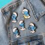 The Smurfs Lazy Smurf Enamel Pin Badge, thumbnail 2 of 2