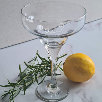 Personalised 60th Birthday Gift Balloon Cocktail Glass, 2 of 8