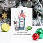 'Gin Is For Life' Funny Christmas Card, thumbnail 3 of 3