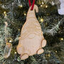 Gonk Gnome Gift Card Holder Christmas Tree Decoration, thumbnail 4 of 4