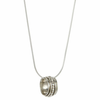 Maharani Manifest Silver Spinning Necklace, 4 of 9