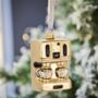 Coffee Lover Espresso Machine Tree Decoration, thumbnail 1 of 4