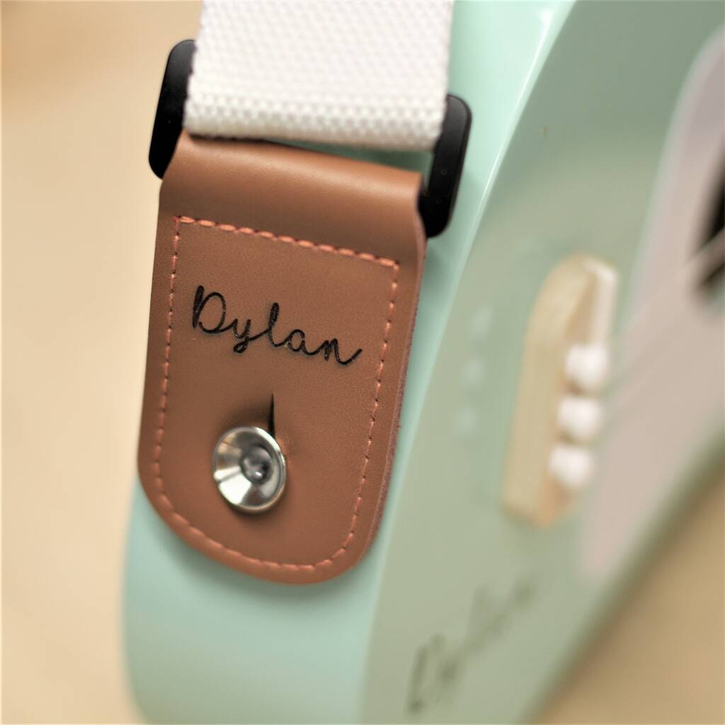 Personalised Leather Guitar Strap, 1 of 4