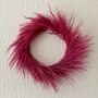 Pink Dried Pampas Grass Wreath Wall Hanging, thumbnail 2 of 2
