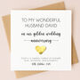 Personalised 50th Anniversary Card With Gold Heart, thumbnail 1 of 8