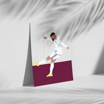 Emiliano Buendía Europa League Final Aston Villa Print | Gift For Villa Fans, 2 of 4