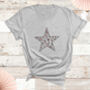 Leopard Star T Shirt In Rose Gold, thumbnail 1 of 2